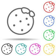 orange multi color style icon. Simple thin line, outline vector of web icons for ui and ux, website or mobile application