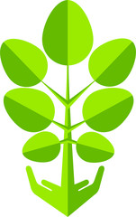 hand plant logo