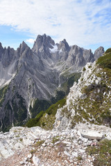 Fototapeta na wymiar Die Berge rund um die Drei Zinnen 