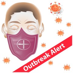 Corona Virus Outbreak Alert Sign