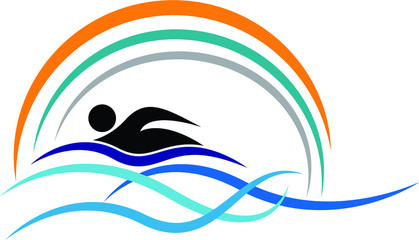 swimming logo