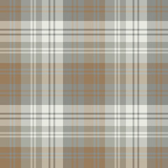 Seamless pattern in awesome brown and light and dark grey colors for plaid, fabric, textile, clothes, tablecloth and other things. Vector image.