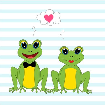 cute frog illustration  pattern nursery decor