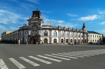 Obraz premium National Museum of the Republic of Tatarstan, a historical building in the Baroque style, Kazan, Russia, July 10, 2017