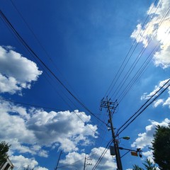 Fototapeta premium blue sky and clouds