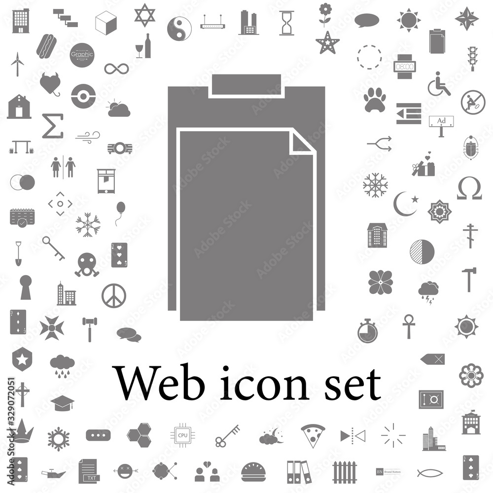 Poster clip board icon. web icons universal set for web and mobile