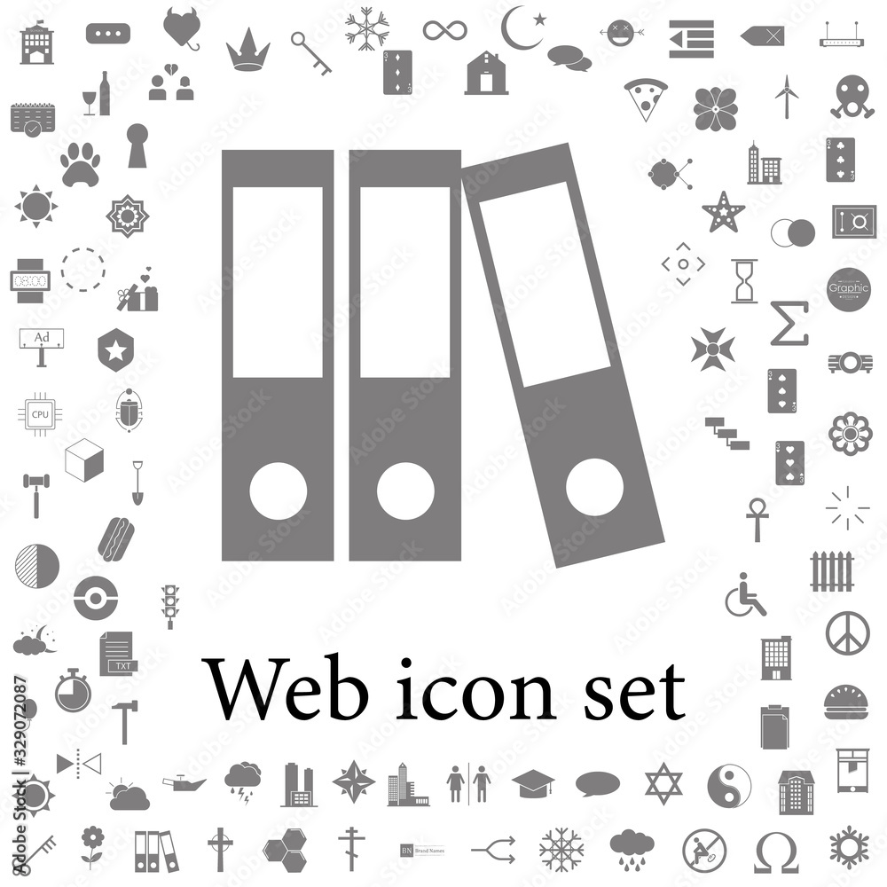 Poster binders icon. web icons universal set for web and mobile