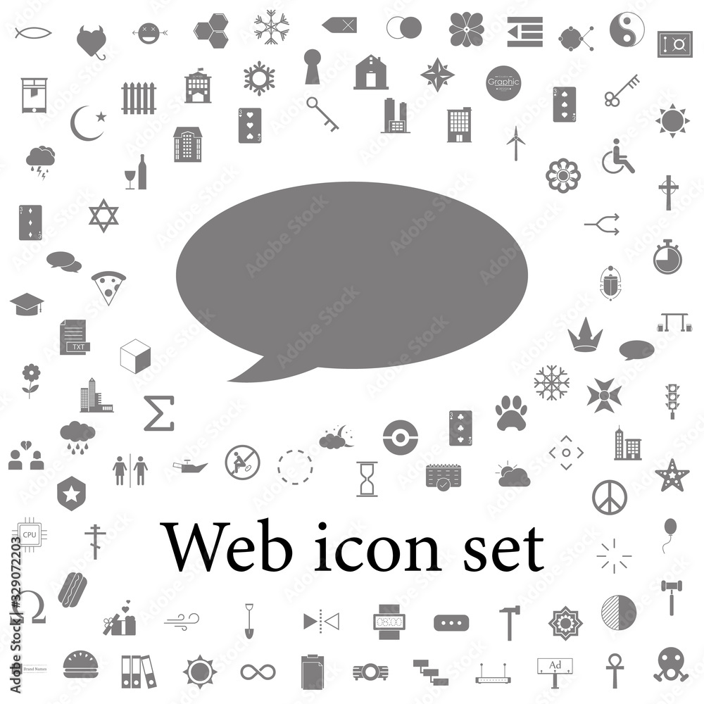 Poster speech bubble icon. web icons universal set for web and mobile
