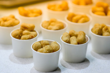 Nuggets  in a paper box.