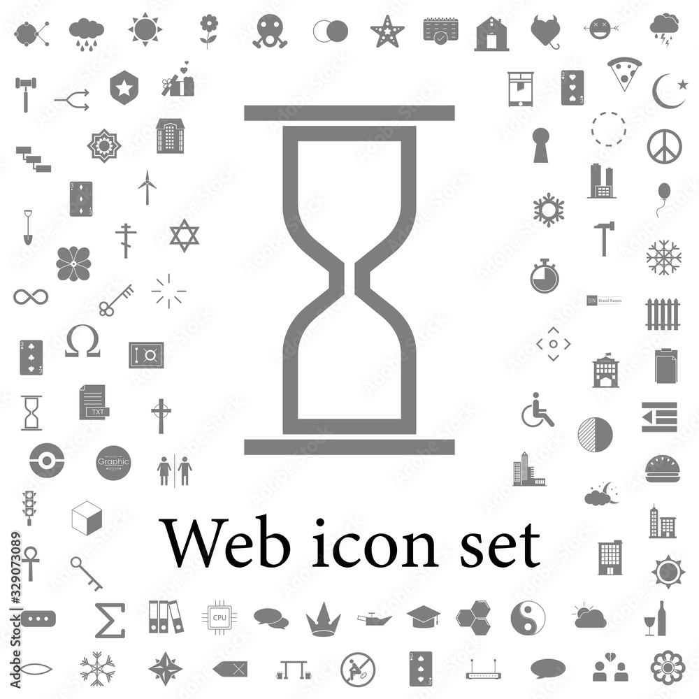 Poster hourglass icon. web icons universal set for web and mobile