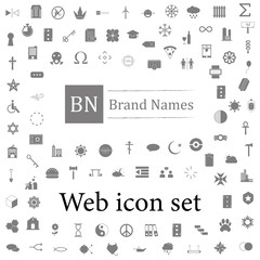 place for a brand icon. web icons universal set for web and mobile