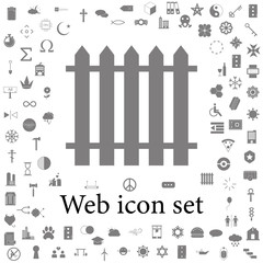 Fence icon. web icons universal set for web and mobile