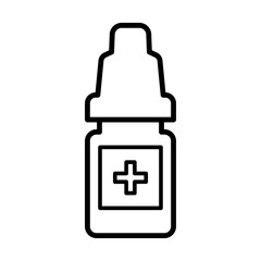 Medicine bottle icon vector sign and symbols