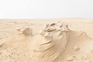 Natural Fossil Dunes in Abu Dhabi.Day time Photography with Nikon camera..