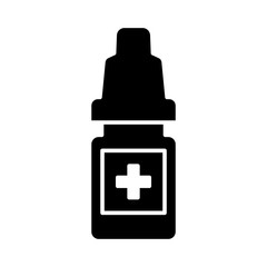 Medicine bottle icon vector sign and symbols