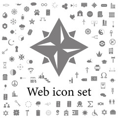 Eight point star icon. web icons universal set for web and mobile