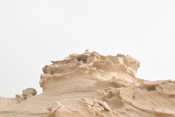 Natural Fossil Dunes in Abu Dhabi.Day time Photography with Nikon camera..