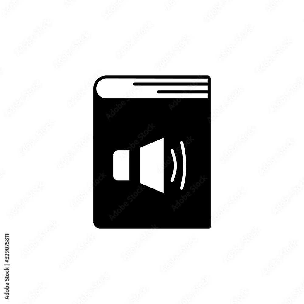 Poster book, sound icon. simple vector knowledge icons for ui and ux, website or mobile application