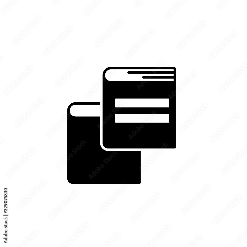 Poster book, two icon. simple vector knowledge icons for ui and ux, website or mobile application