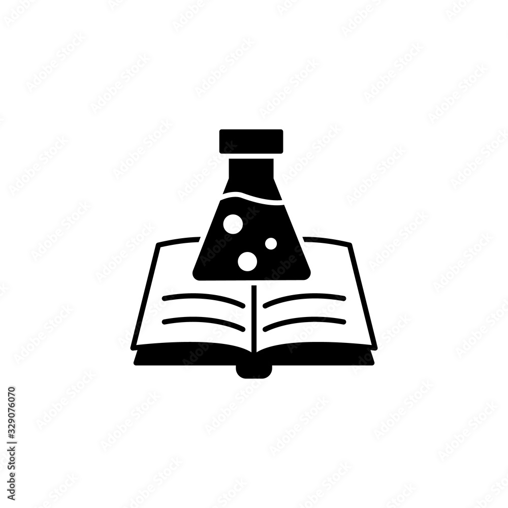 Poster book, open, flask icon. simple vector knowledge icons for ui and ux, website or mobile application
