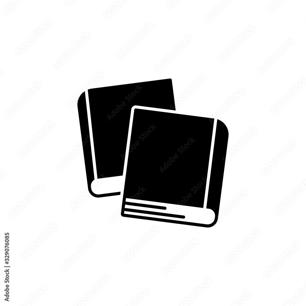 Poster book, two icon. simple vector knowledge icons for ui and ux, website or mobile application