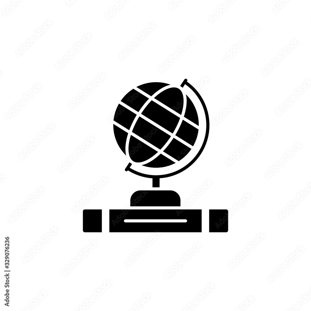 Aufkleber book, globe icon. simple vector knowledge icons for ui and ux, website or mobile application