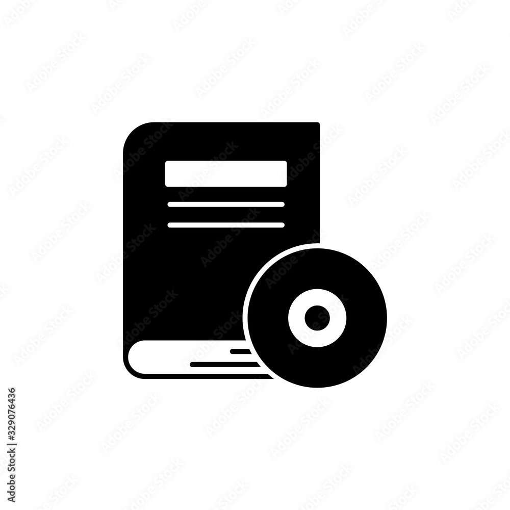 Poster book, disk icon. simple vector knowledge icons for ui and ux, website or mobile application