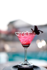 cocktail with strawberry