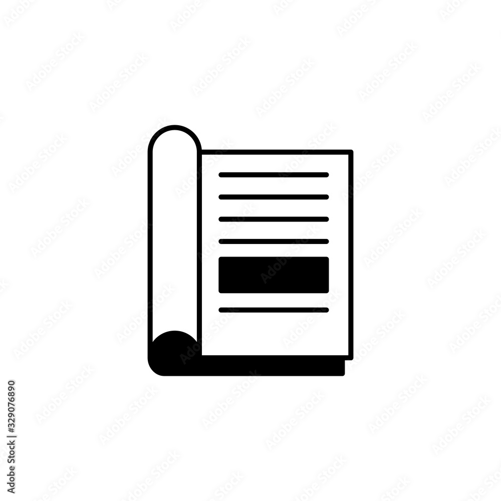Poster book, open icon. simple vector knowledge icons for ui and ux, website or mobile application