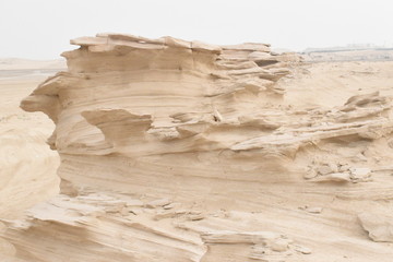 Natural Fossil Dunes in Abu Dhabi.Day time Photography with Nikon camera..