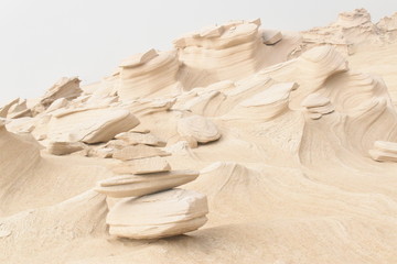 Natural Fossil Dunes in Abu Dhabi.Day time Photography with Nikon camera..