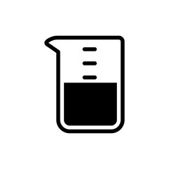 Flask icon vector sign and symbols