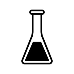 Flask icon vector sign and symbols