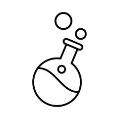 Flask icon vector sign and symbols