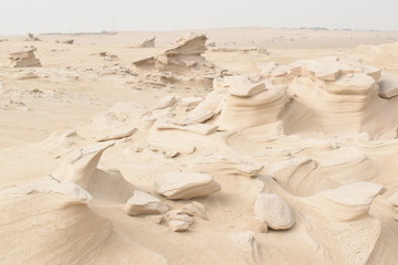 Natural Fossil Dunes in Abu Dhabi.Day time Photography with Nikon camera..