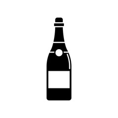 Champagne, bottle, glass icon. Simple vector liquid container icons for ui and ux, website or mobile application