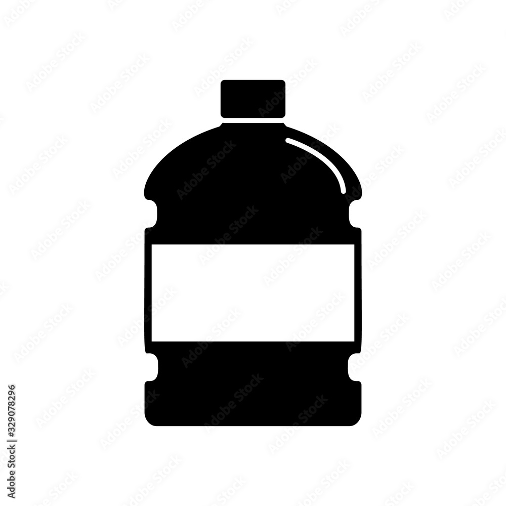Poster water, bottle icon. simple vector liquid container icons for ui and ux, website or mobile applicatio