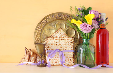 Pesah celebration concept (jewish Passover holiday)
