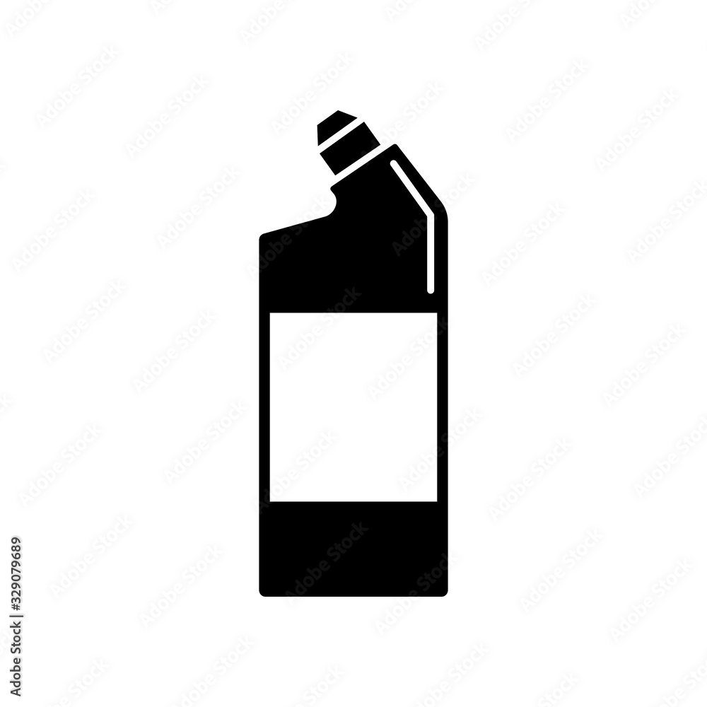 Poster detergents, bottle icon. simple vector liquid container icons for ui and ux, website or mobile appli