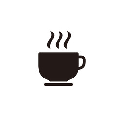 Simple coffee flat icon design vector