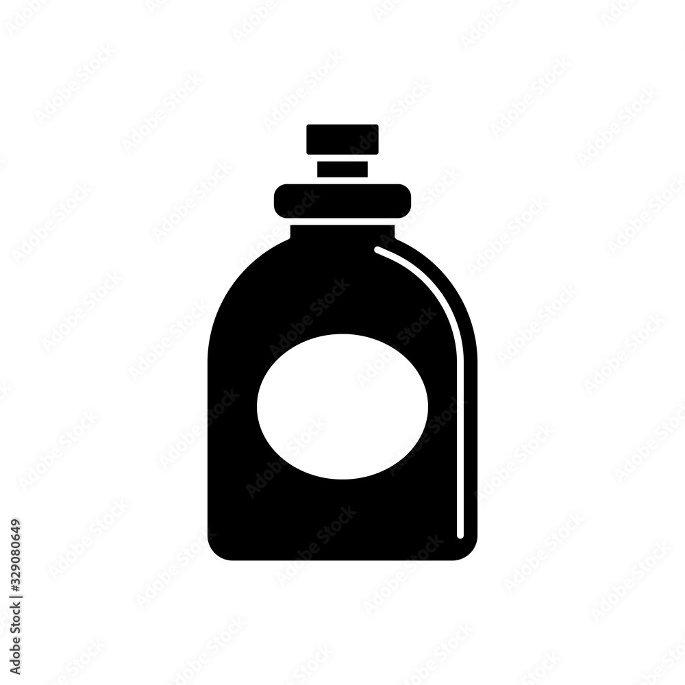 Poster perfume, glass icon. simple vector liquid container icons for ui and ux, website or mobile applicati