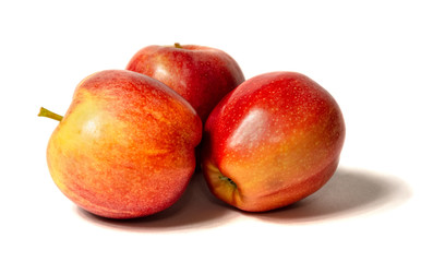 Wonderful red apple isolated on a white background