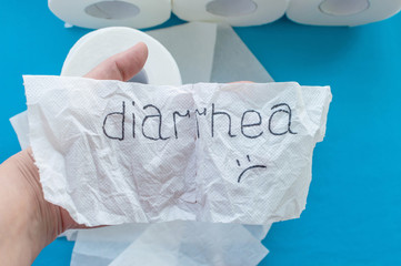 Toilet paper with the word 