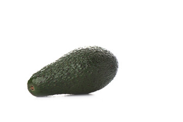 Avocado fruit isolated over the white background.