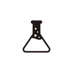 Simple lab flat icon design vector