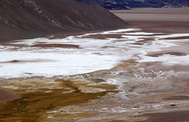 Salar of Antofalla view from Geyser of Botijuela at the Puna de Atacama, Argentina