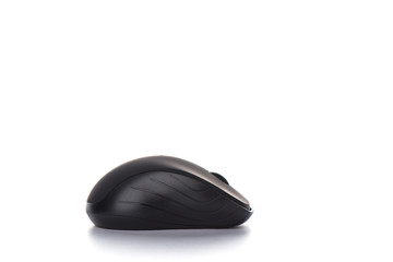 Ergonomic manipulator computer mouse isolated on a white background.