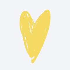 Heart icon on white.