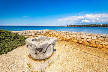 Sea view from Porec town, Croatia, Europe.