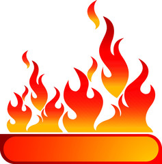 flame banner